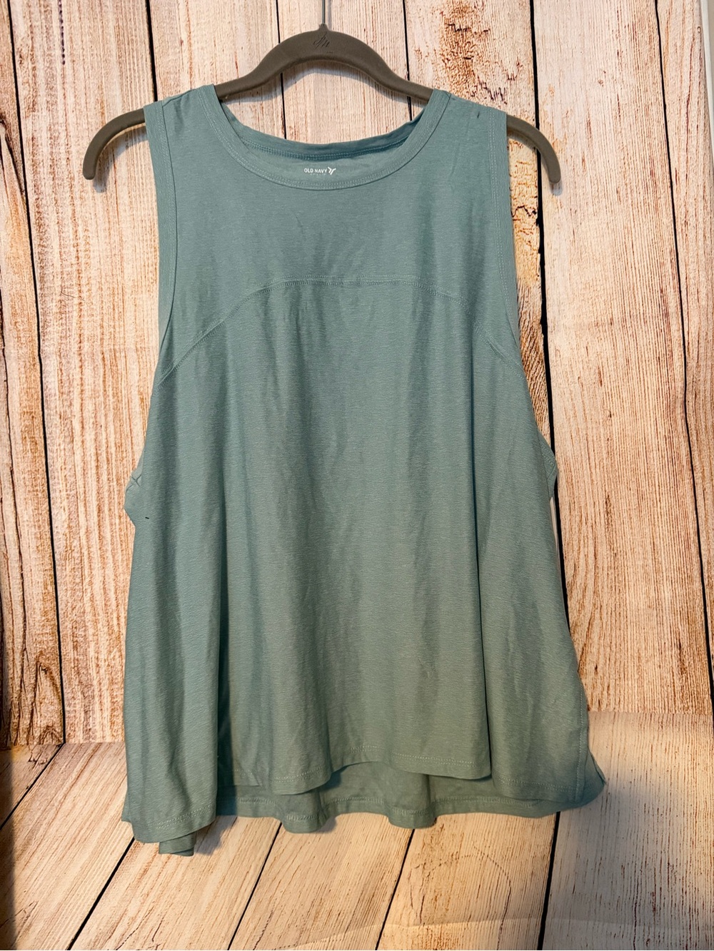 Old Navy Sage Green Swing Tank Top